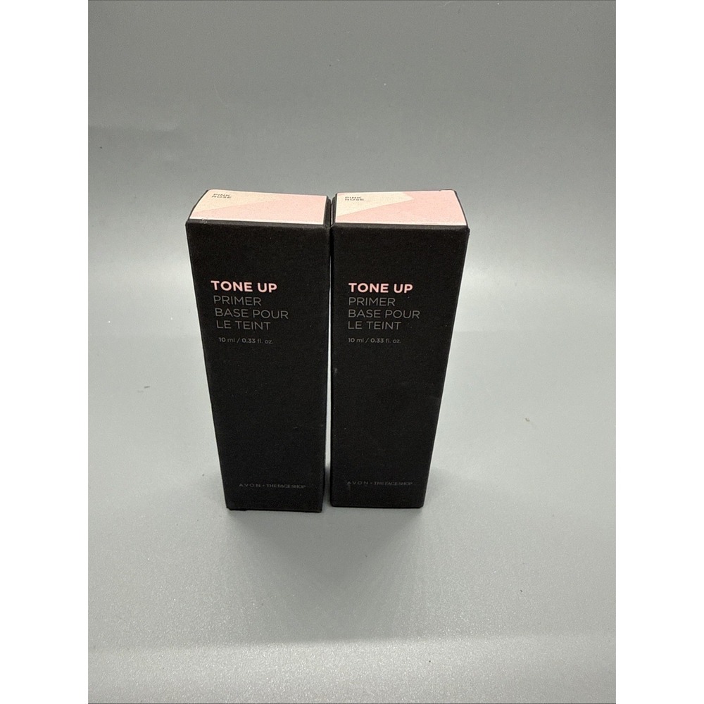 2x Avon The Face Shop Tone Up Primer Travel Size .33 oz, PINK ROSE Lot Of 2